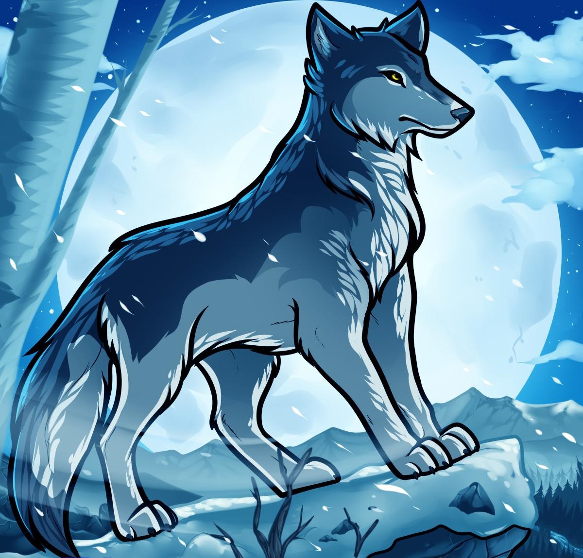 Blue Wolf's Fursona Avatar